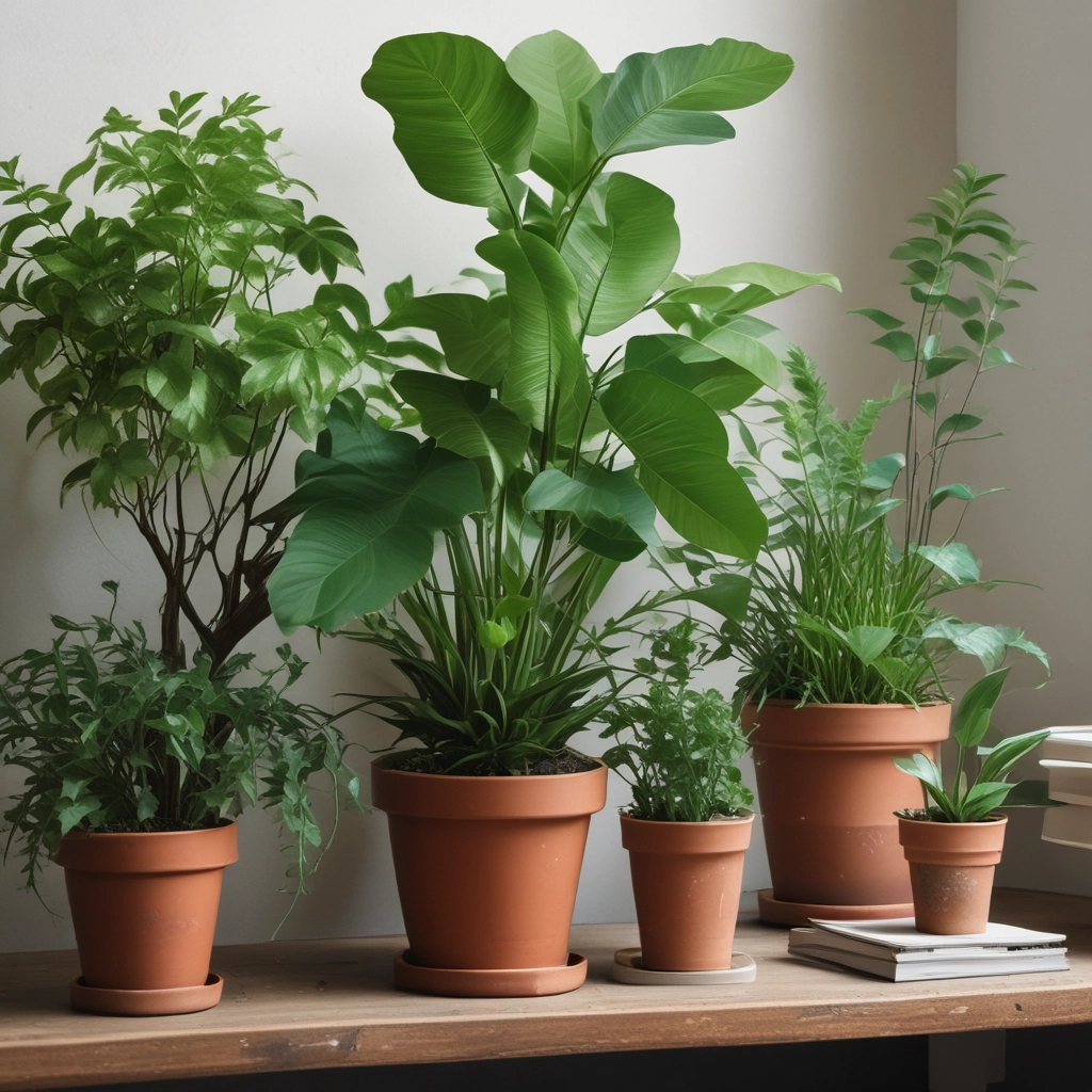 green potted plant on brown wooden table